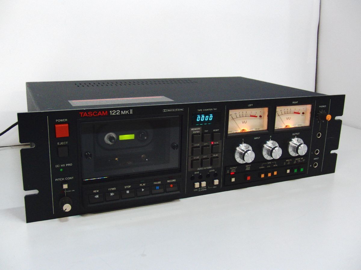TASCAM 122MKII 業務用 カセットデッキ 動作不良【/ジャンク】*334364