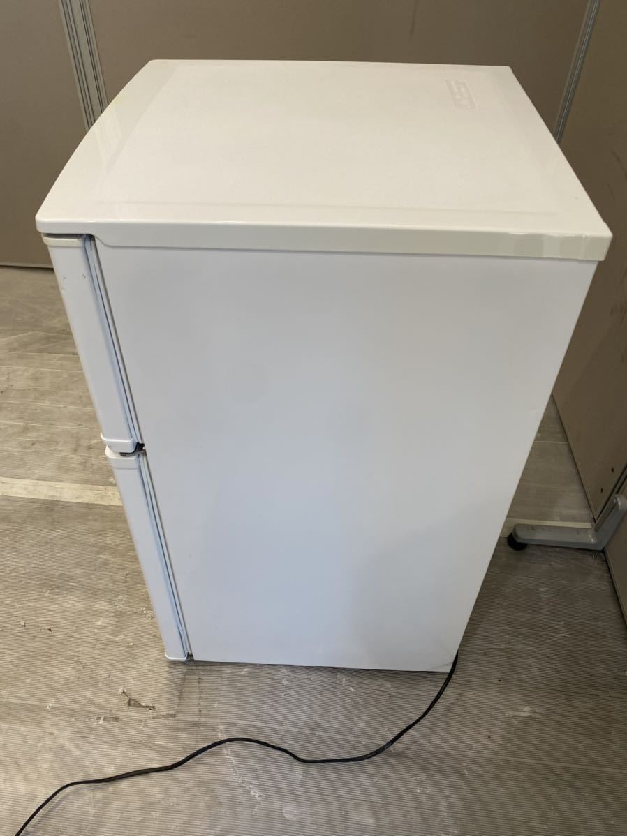 【2018年製】U-ing ユーイング ノンフロン 冷凍冷蔵庫 UR-D90J（W）2ドア 小型冷蔵庫 90L ホワイト　ご_画像4