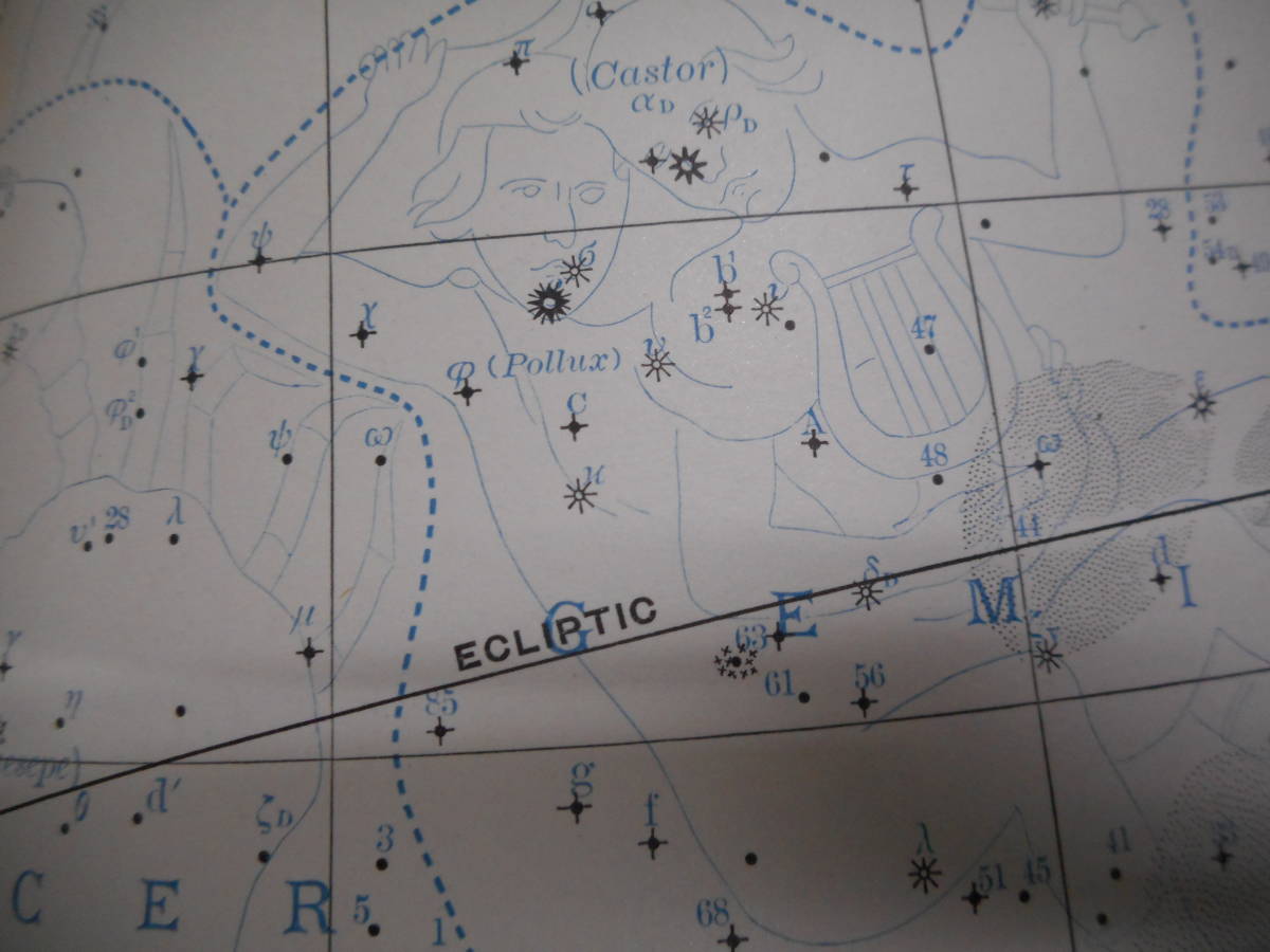 即決 アンティーク、天球図、天文、Astronomy星座図絵星図、天体観測1896年『アップトン星図』 Star map, Planisphere, Celestial atlas - 天文、宇宙 即決 アンティーク、天球図、天文、Astronomy星座図絵星図、天体観測1896年『アップトン星図』 Star map, Planisphere, Celestial atlas - 天文、宇宙