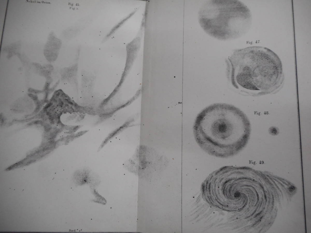 即決アンティーク天球図、天文暦学書Astronomy天体観測1854年 即決アンティーク天球図、天文暦学書Astronomy天体観測1854年