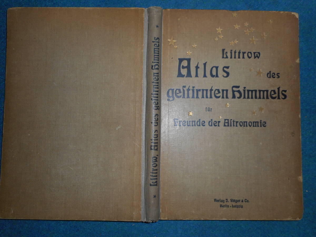 アンティーク、天球図、天文、Astronomy星座早見盤、天体観測1885年ドイツ『彩色リットロー星図』 Star map, Planisphere, Celestial atlas