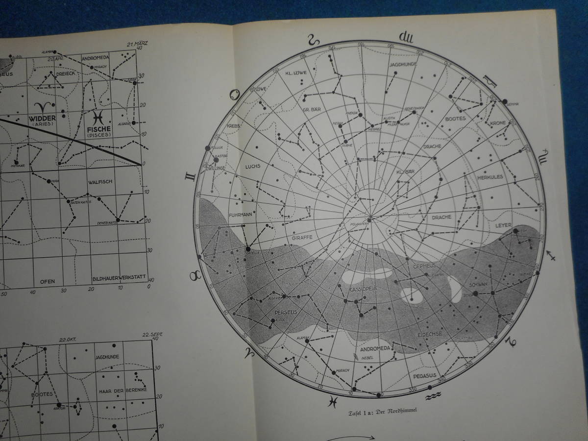 アンティーク、天球図、天文、Astronomy星図、天体観測1926年ドイツ『星座の本』星座早見盤、 Star map, Planisphere, Celestial atlas - 天文、宇宙 アンティーク、天球図、天文、Astronomy星図、天体観測1926年ドイツ『星座の本』星座早見盤、 Star map, Planisphere, Celestial atlas - 天文、宇宙