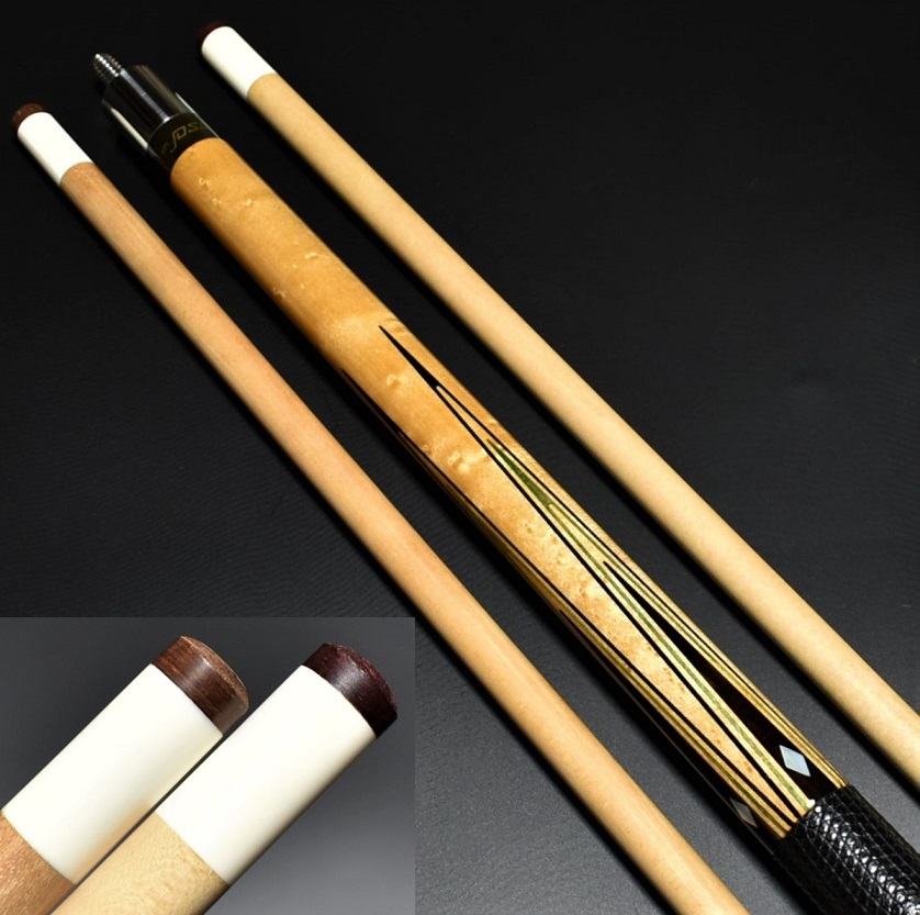◆JOSS cue 80年代モノ/18番/Mike Sigel リザード本革 2シャフト 14山 プロテクター付属 ★