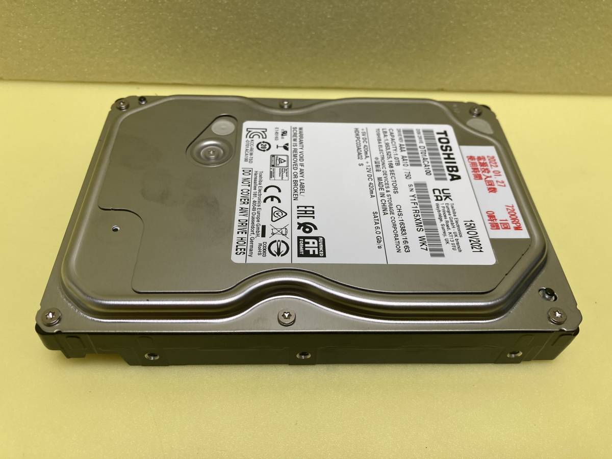 SHARP シャープ BDレコーダー用修理部品 HDD(3.5インチ・1TB SHARP シャープ BDレコーダー用修理部品 HDD(3.5インチ・1TB