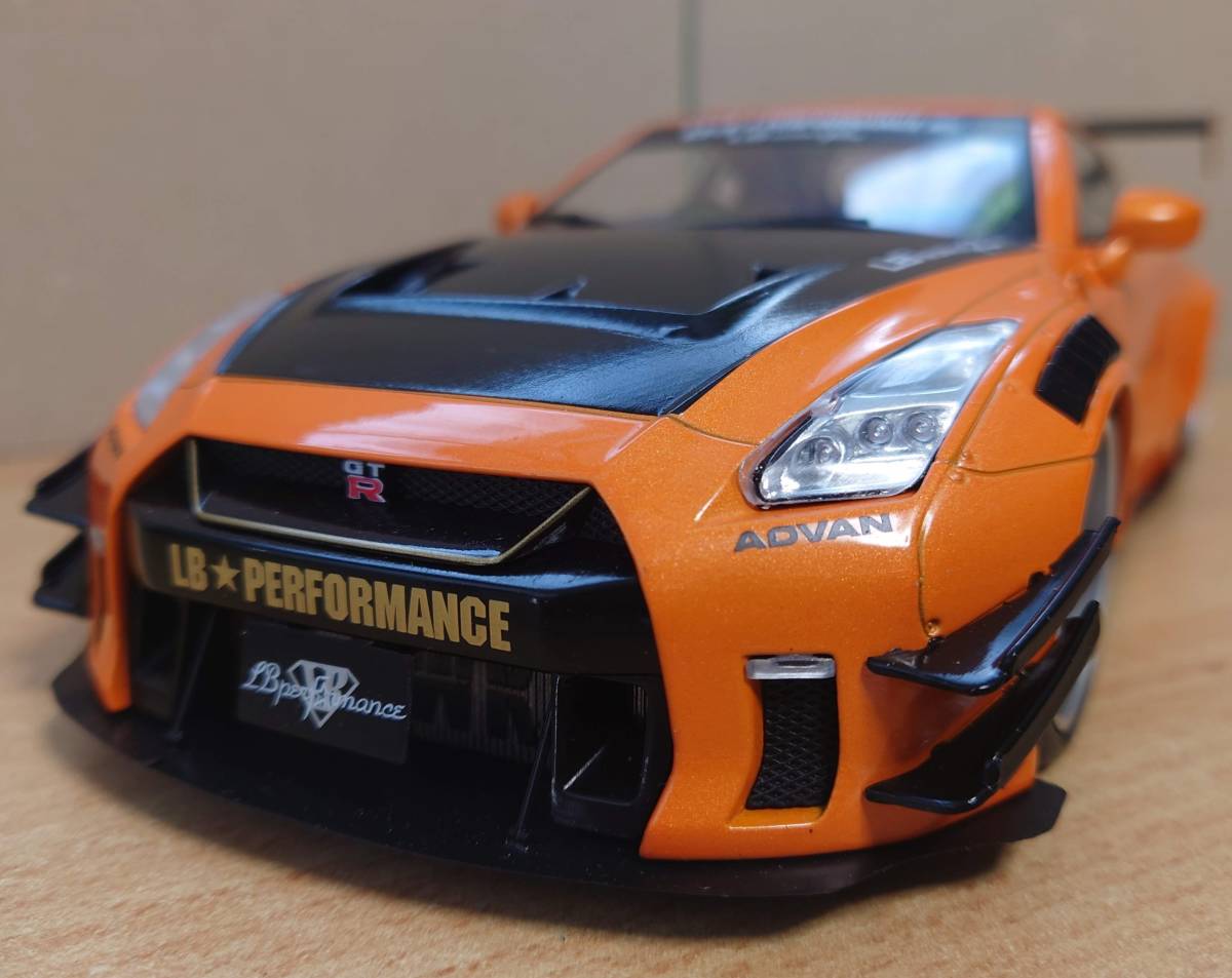 全新品 ソリド1/18 オレンジ リバティウォーク GTR ミニカー