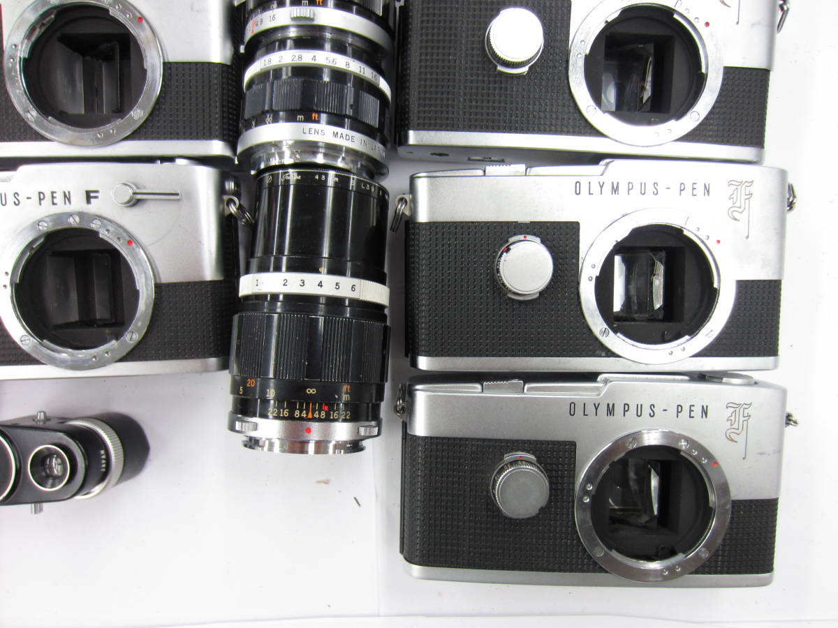 0119-2 ジャンク カメラ OLYMPUS C-35 PEN-F PEN-FT F.Zuiko Auto-S 1.8 38mm PM-7等まとめてセット15点+おまけ 動作未確認同梱発送不可_画像3