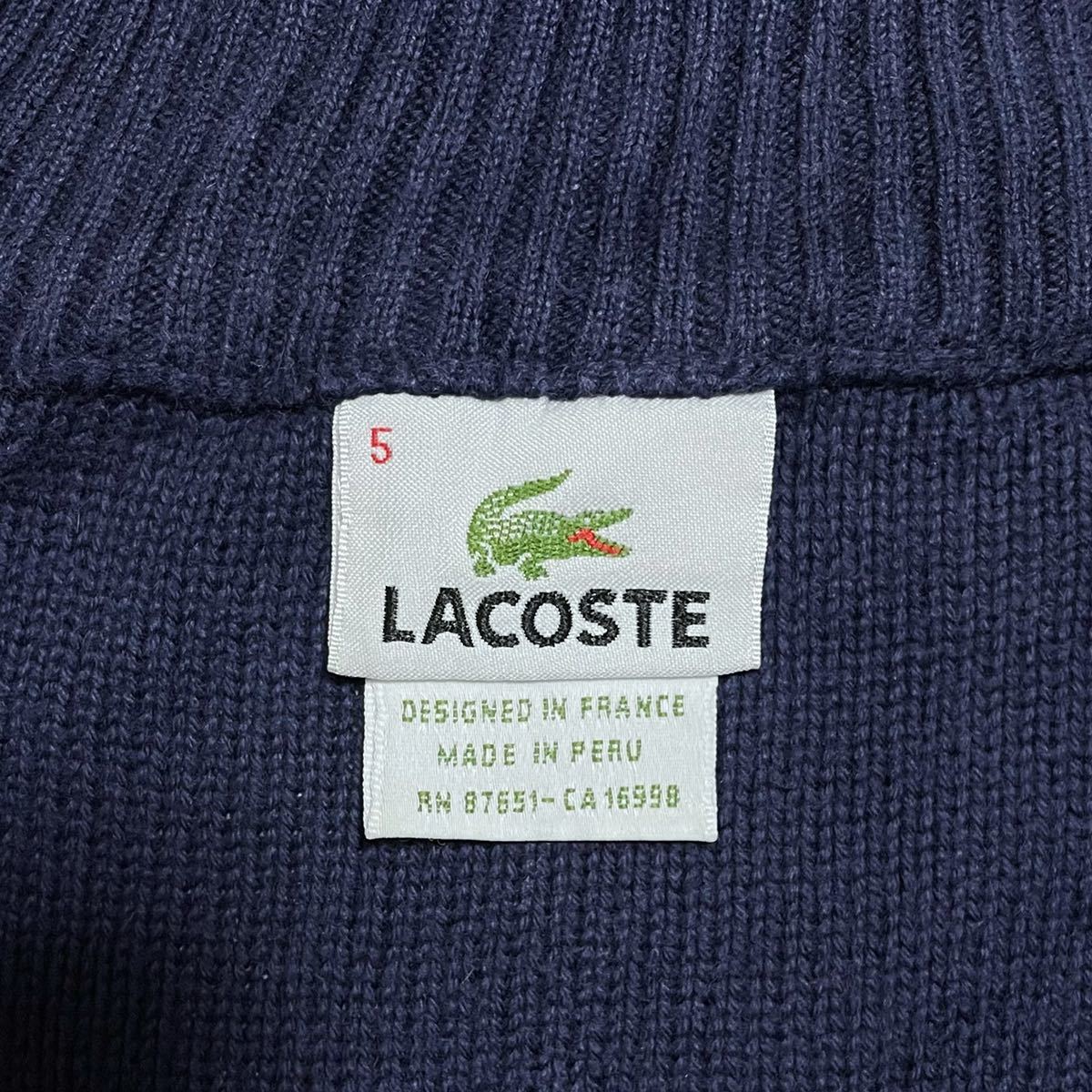 人気ブランド】 ラコステ LACOSTE ジップアップニット 5 人気ブランド】 ラコステ LACOSTE ジップアップニット 5