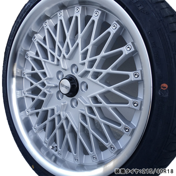 kyowa Racing 18インチ コンケイブ ホイール 4本 Yahoo!オークション - タイヤホイール 4本セット KYOWA KR745 18