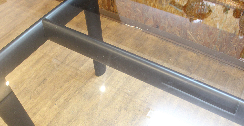札幌市内近郊限定 Cassina ixc/カッシーナ LC6 テーブル ガラステーブル ダイニングテーブル ル・コルビュジエ シンプル モダン 高さ調整可_画像2