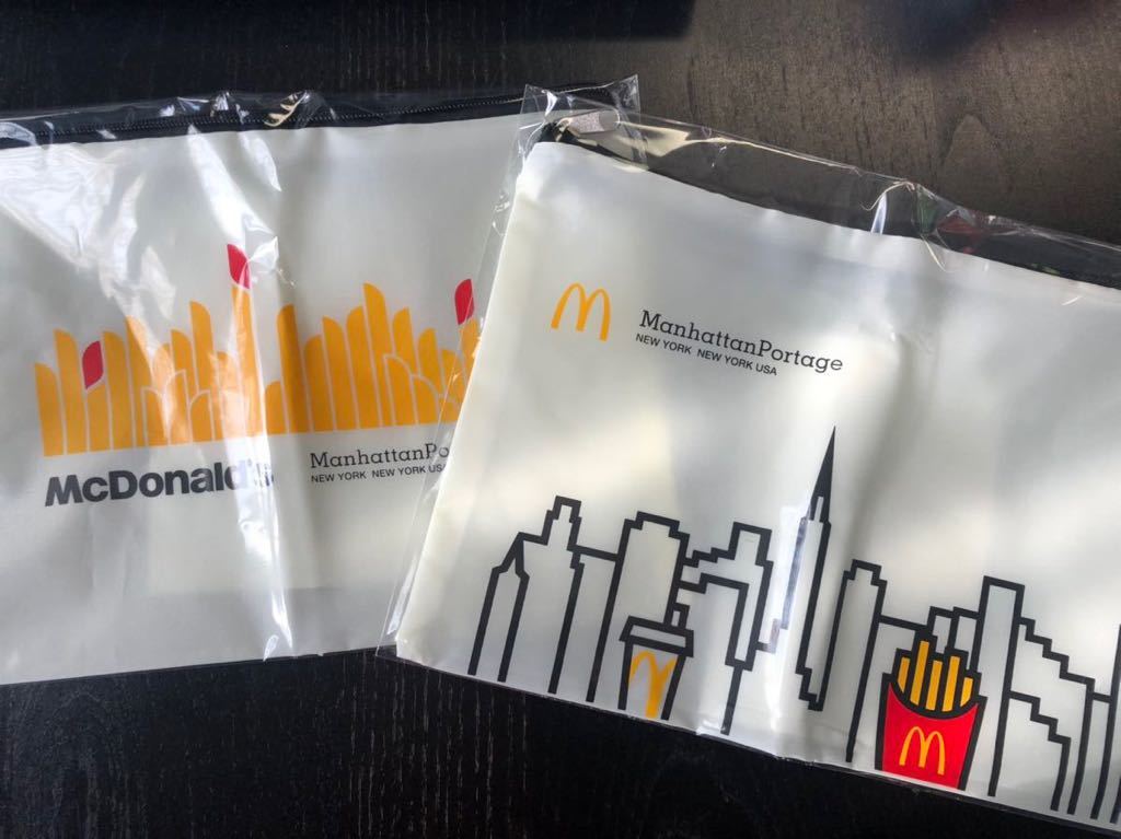 マクドナルド 福袋 2022 マンハッタンポーテージ ファスナーポーチ 2種セット_画像2