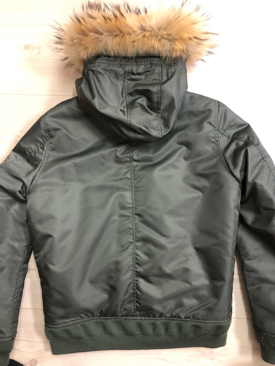 nano universe DOUBLE ZIP NB カーキ Sサイズ