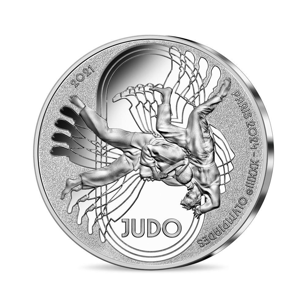 2021 フランス パリ2024 オリンピック記念 10ユーロ 銀貨 柔道