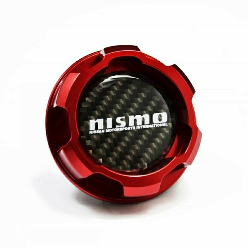 ニスモ（カーボン） アルミ製オイルキャップ レッド　NISMO シルビア 180SX スカイライン GTR ノート S13 S14 S15 日産_画像3