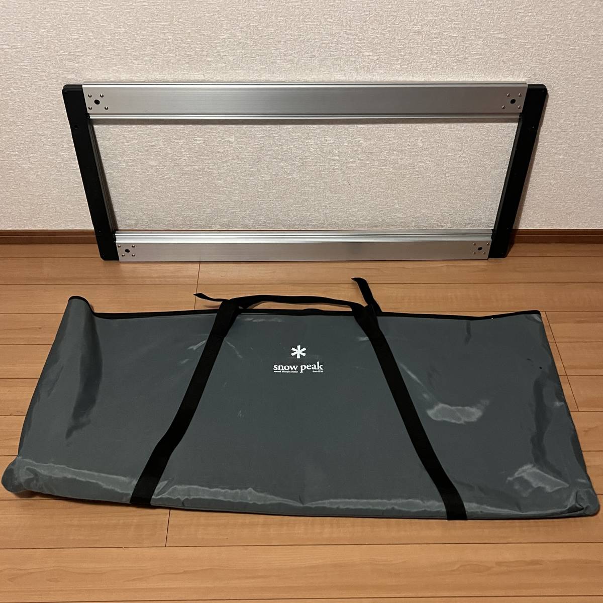 美品 snow peak IGT フレーム ロング アイアングリルテーブル