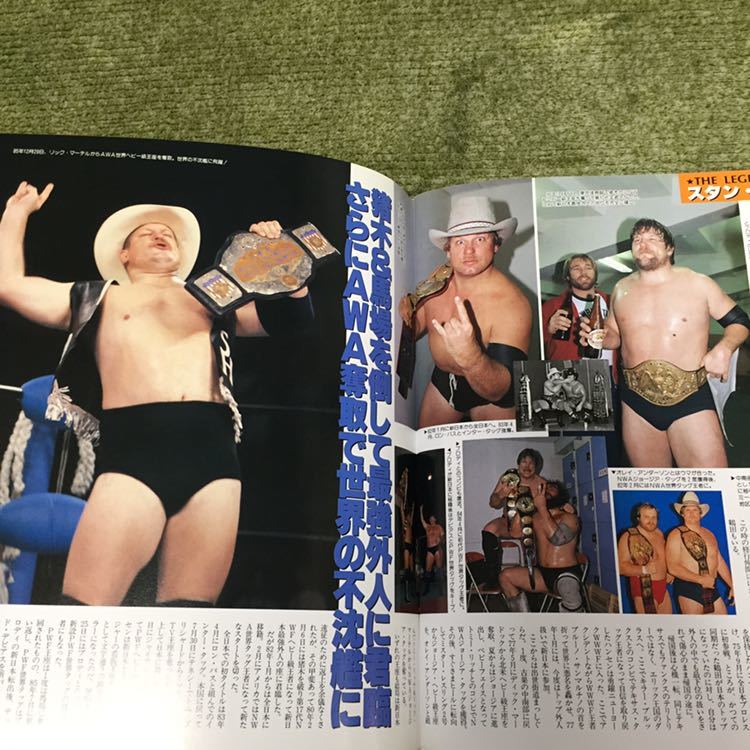 チャンピオン ベルト 資料本 IWGP 三冠 GHC NWA WWF WWE AWA PWF UN NWF 新日本 全日本 NOAH プロレス