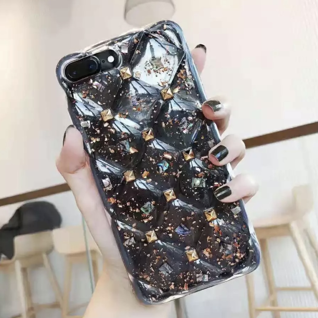 22超人気 新品 Iphonexsケース透明ケースクリアケースゴールドシンプルラメ可愛いかわいいiphonexケースiphoneケース韓国キルティング Lacistitis Es