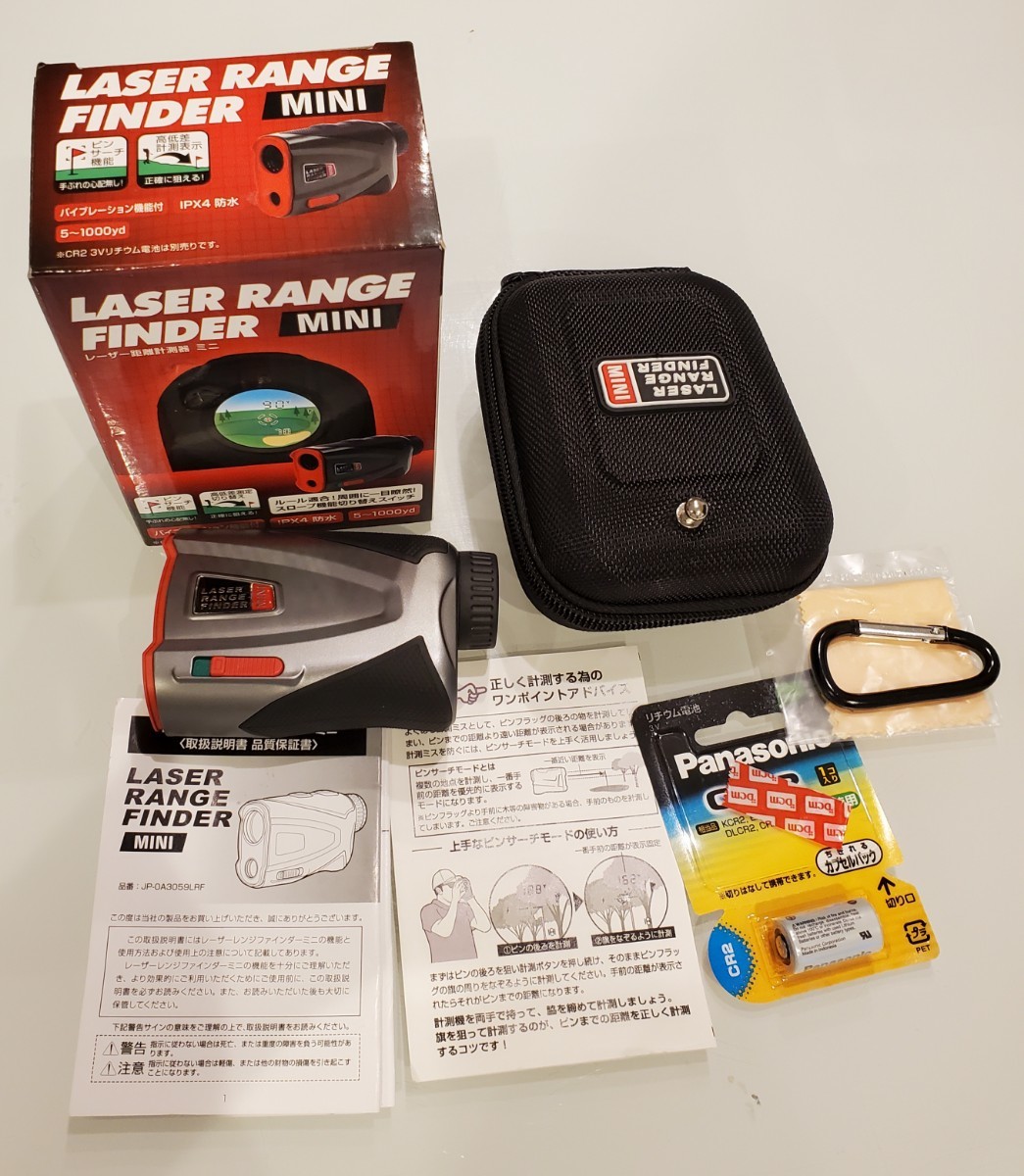 ゴルフレーザー距離計測器 LASER RANGE FINDER MINI JP3059 高低差推奨