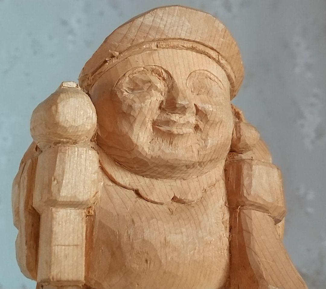 ☆美品☆大黒天像【小 未完】大自在天だいこくさま木彫仏像 gos.or.jp