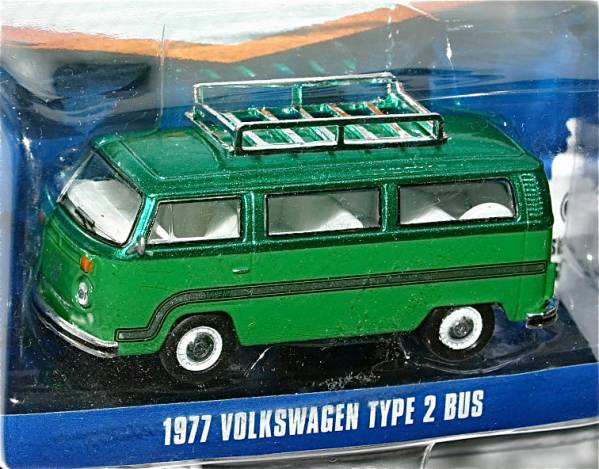 Greenlight 1/64 1977 VW フォルクスワーゲン バン Type2 バス Volkswagen Green Machine グリーンライト グリーンマシーン_画像1