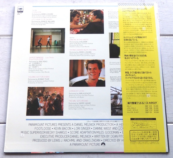 LP サントラ OST フットルース 国内盤帯付 28AP2770 ケニー・ロギンス ボニー・タイラー_画像2