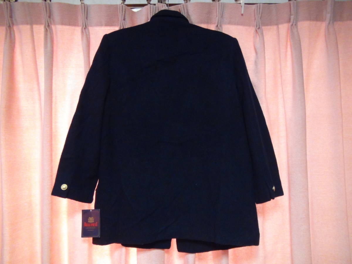 BELLEの日本製のダブルのハーフコート（９AR） 紺 新品 タグ付き_画像5
