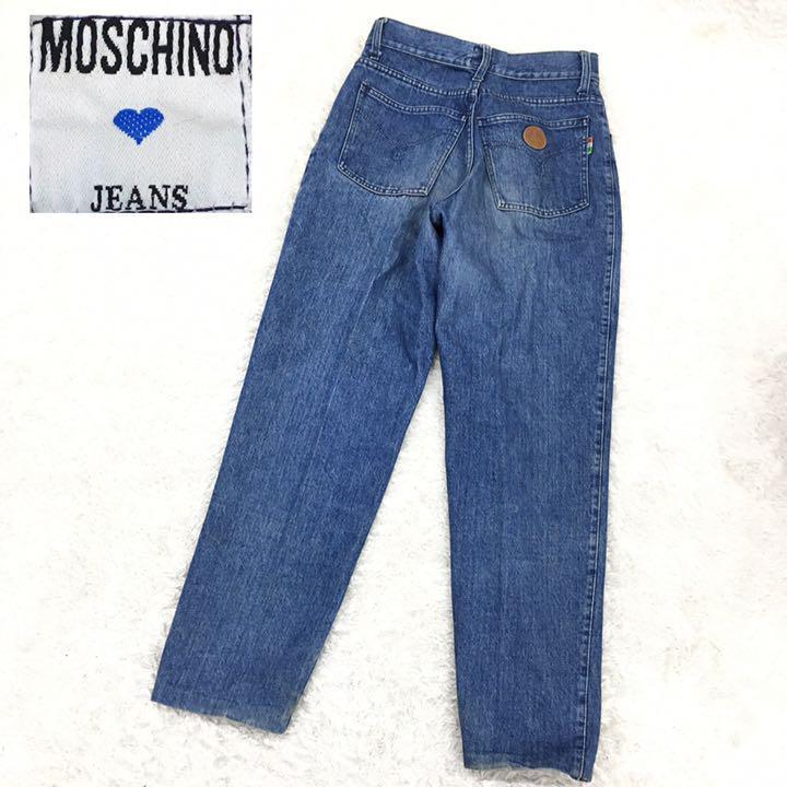 MOSCHINO JEANS ラブ モスキーノ ジーンズ テーパード デニムパンツ コットン レディース サイズ イタリア製