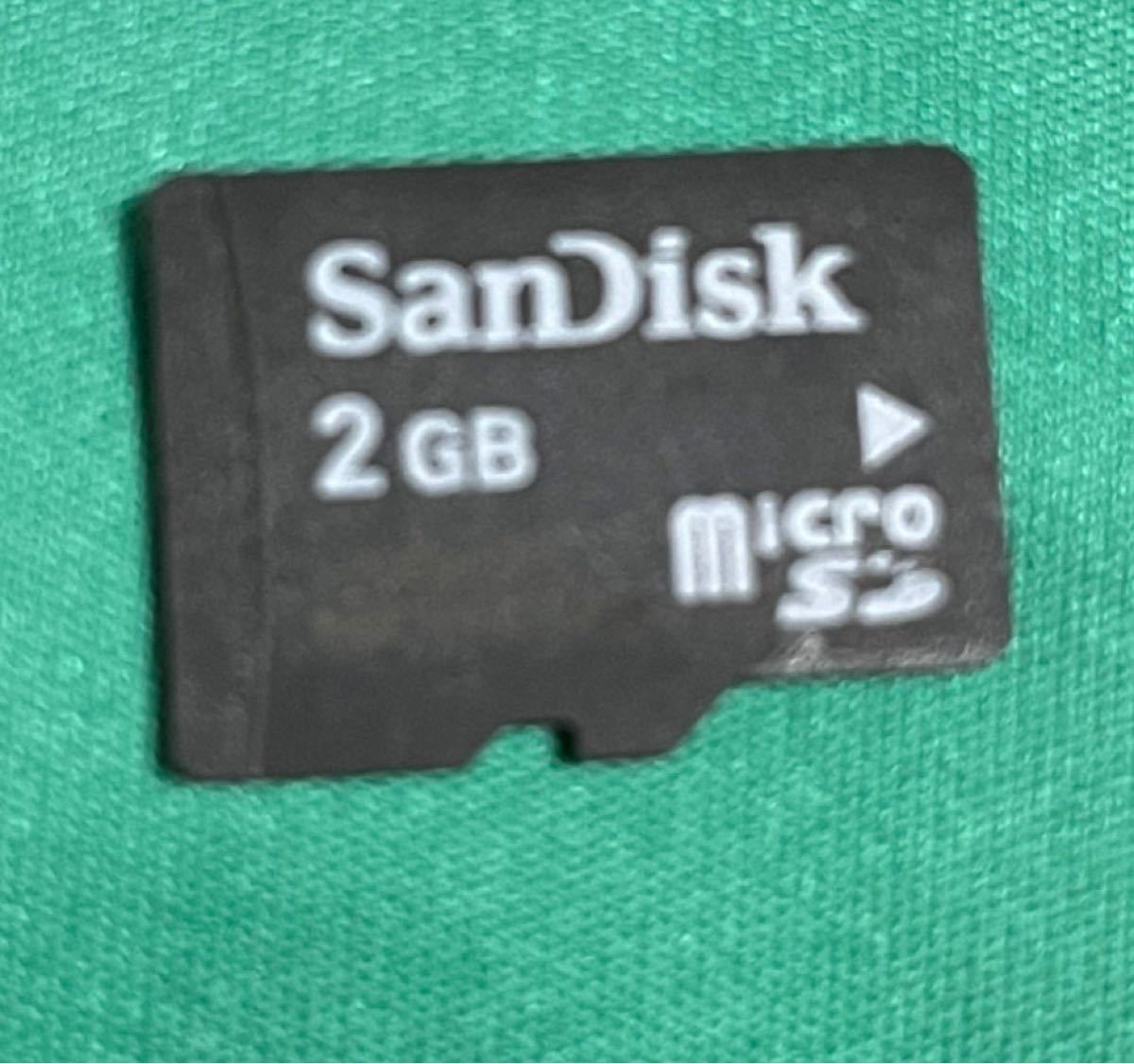 中古★SANDISK★サンディスク microSD 2GB★マイクロSDメモリーカード