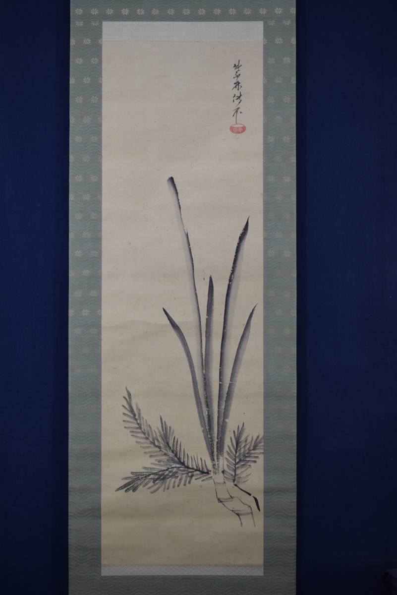 真作/大徳寺管長/紫野伝衣/端午の節句図/掛軸☆宝船☆Y-921 真作/大徳寺管長/紫野伝衣/端午の節句図/掛軸☆宝船☆Y-921