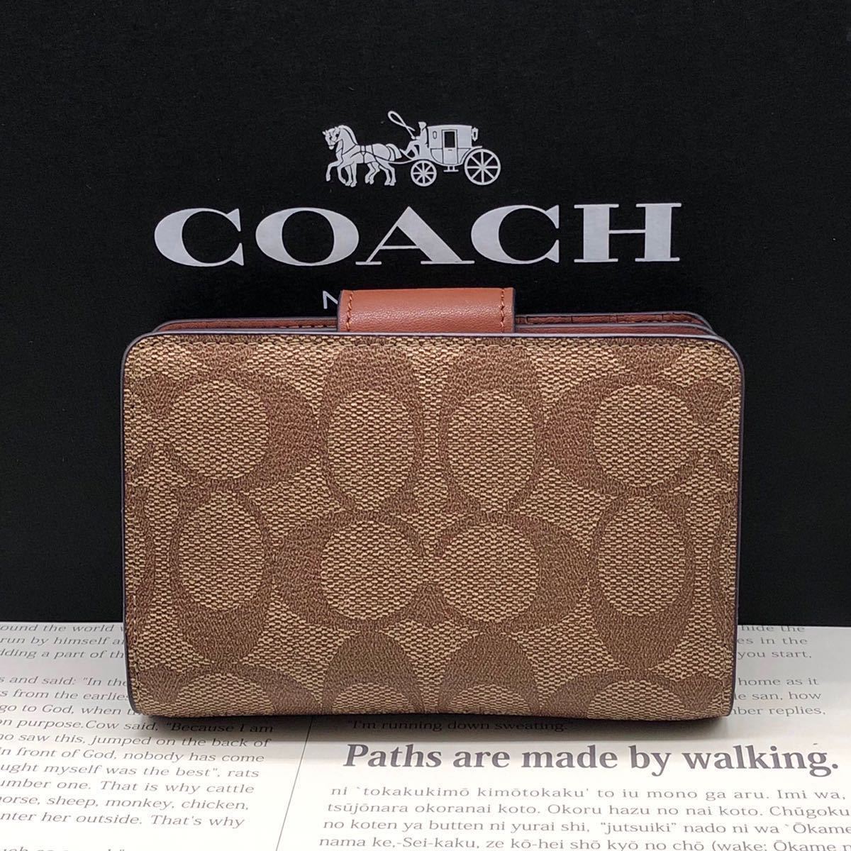 新品・未使用】COACH コーチ 二つ折り財布 シグネクチャー C0082
