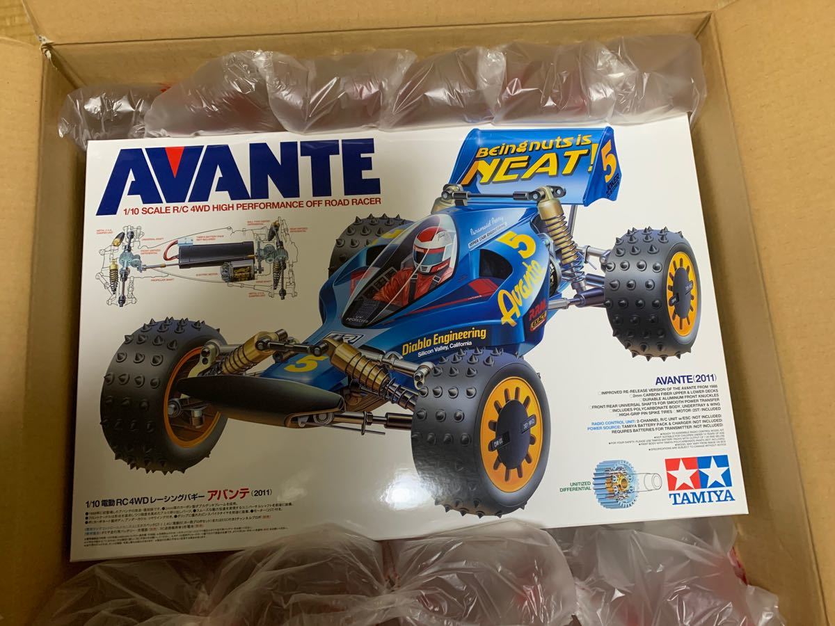 【新品】　ＴＡＭＩＹＡ　タミヤ  １／１０　電動ＲＣ　レーシングバギー　アバンテ（２０１１） 