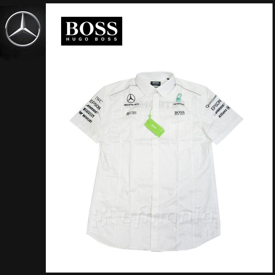 【非売品】 メルセデスAMG F1 支給品 上層部スタッフ向け シャツ L HUGO BOSS 新品★ルイス・ハミルトン ボッタス 日本GP