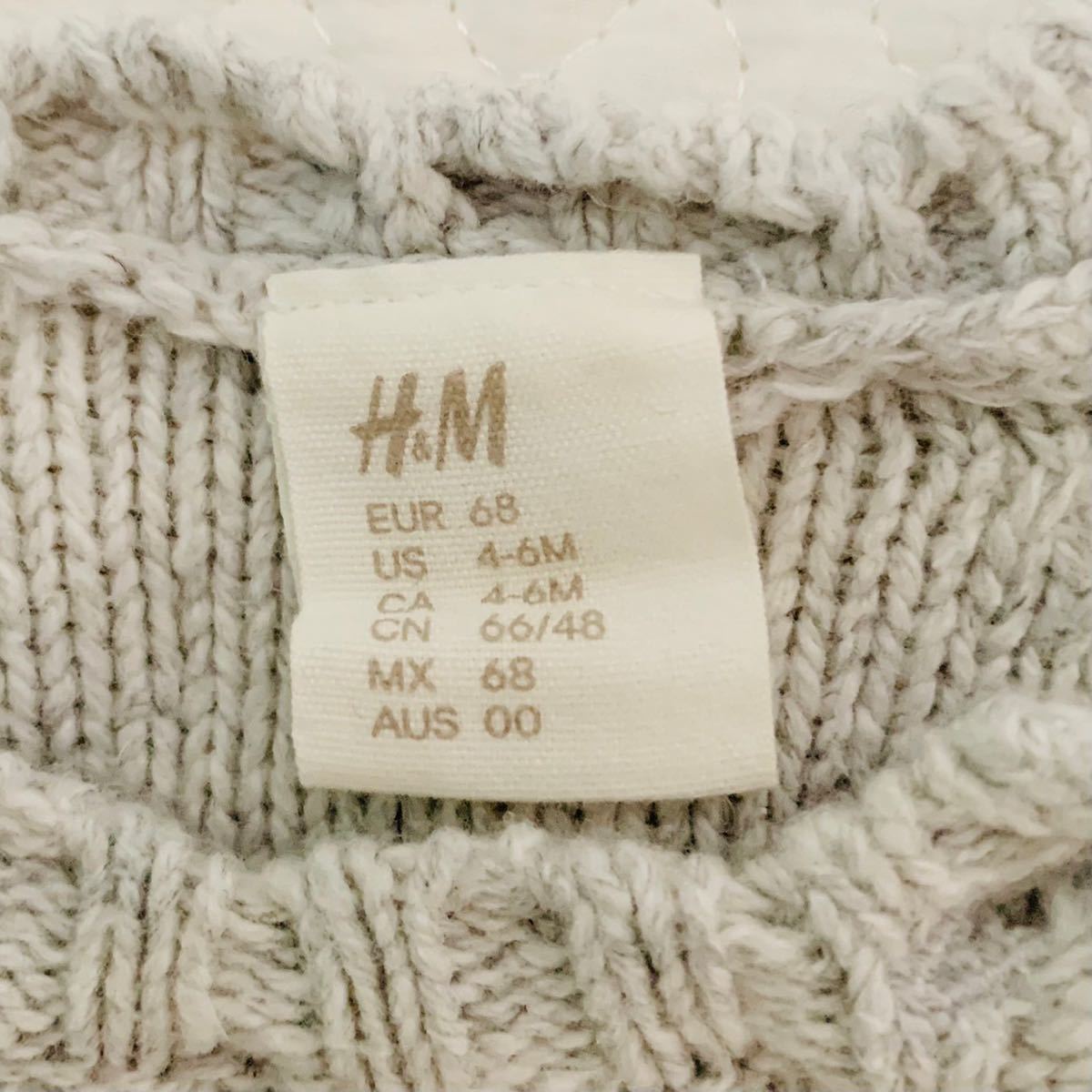 H&M  /  4〜6m 半袖 ニットワンピース