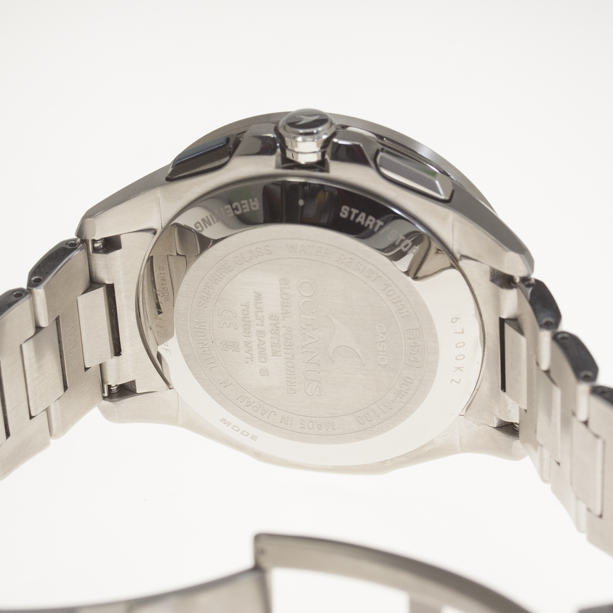  прекрасный товар [CASIO/ Casio ]OCEANUS/ Oceanus OCW-G1100-1AJF full metal GPS Hybrid радиоволны солнечный мужские наручные часы 