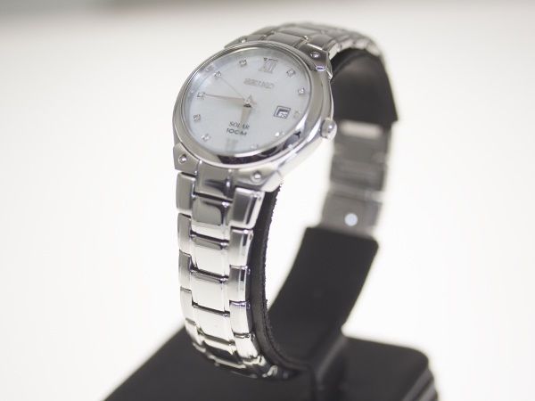 【SEIKO】セイコー SUT213P1 V137-0AX0 ソーラー レディース 腕時計【中古良品】
