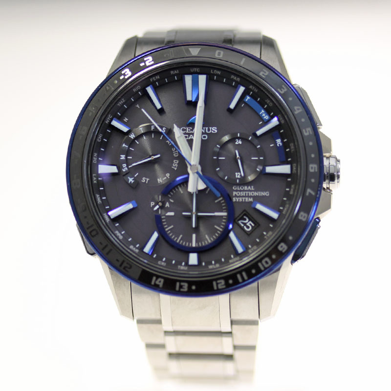 当社の カシオ オシアナス メンズ腕時計 フルメタルGPSハイブリッド