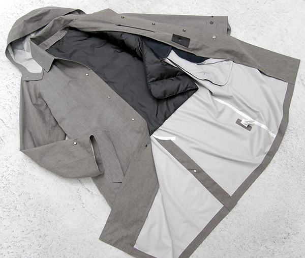 完売名作！定価6.3万 美品 デサントポーズ DESCENTE PAUSE オーラリー「LINER SOUTIEN COLLAR COAT」ダウンライナー付 ステンカラーコート_画像2