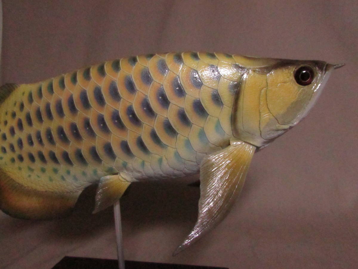 ハンドメイド 手作り 40cmアロワナ 魚模型 フィギュア ハンドメイド 手作り 40cmアロワナ 魚模型 フィギュア