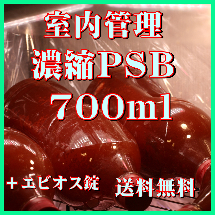 濃縮PSB700ml　光合成細菌　水質調整、バクテリア、めだか・金魚・熱帯魚などに最適_室内管理濃縮培養PSB