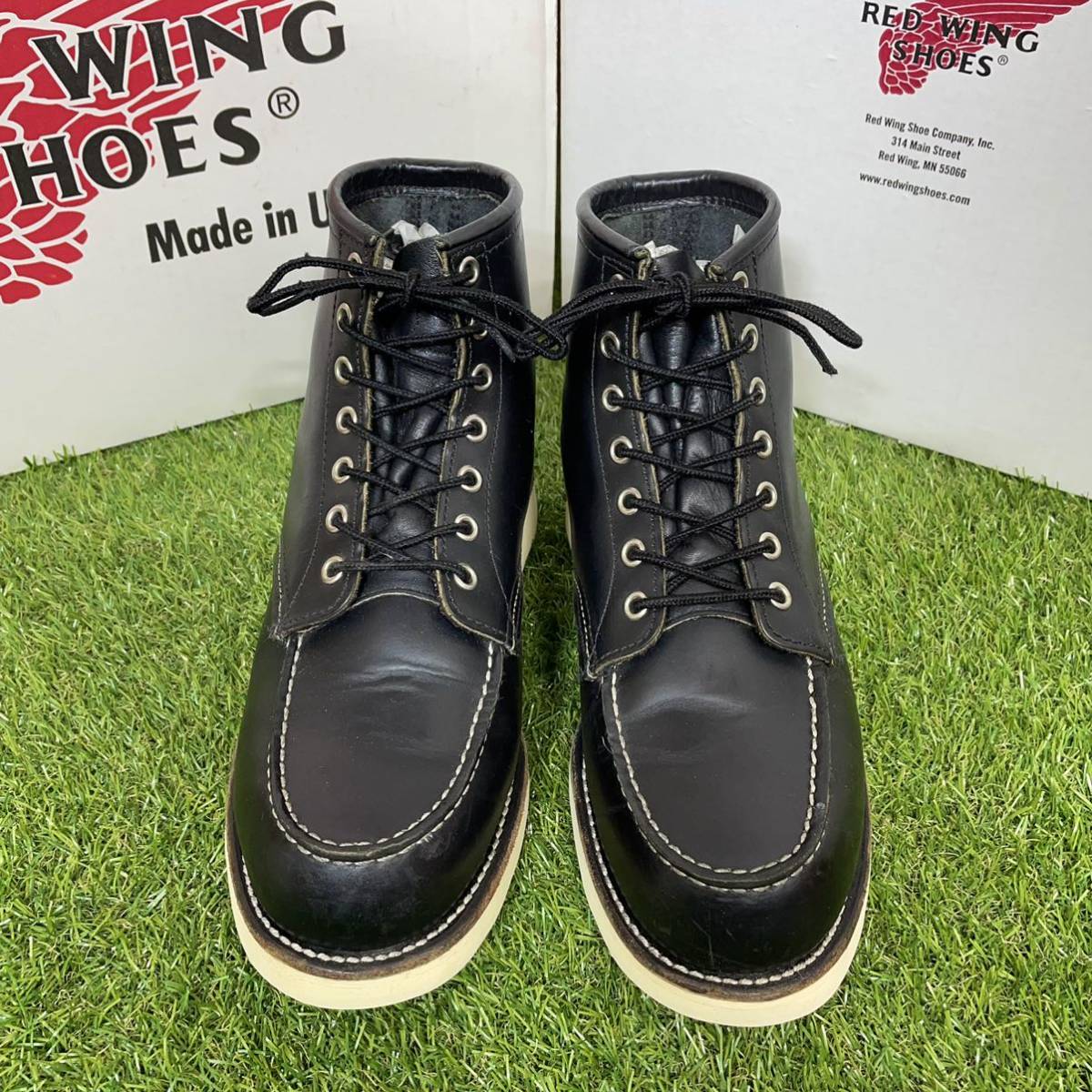 安心品質0701】茶芯8179レッドウイングREDWINGブーツ7.5D送料込