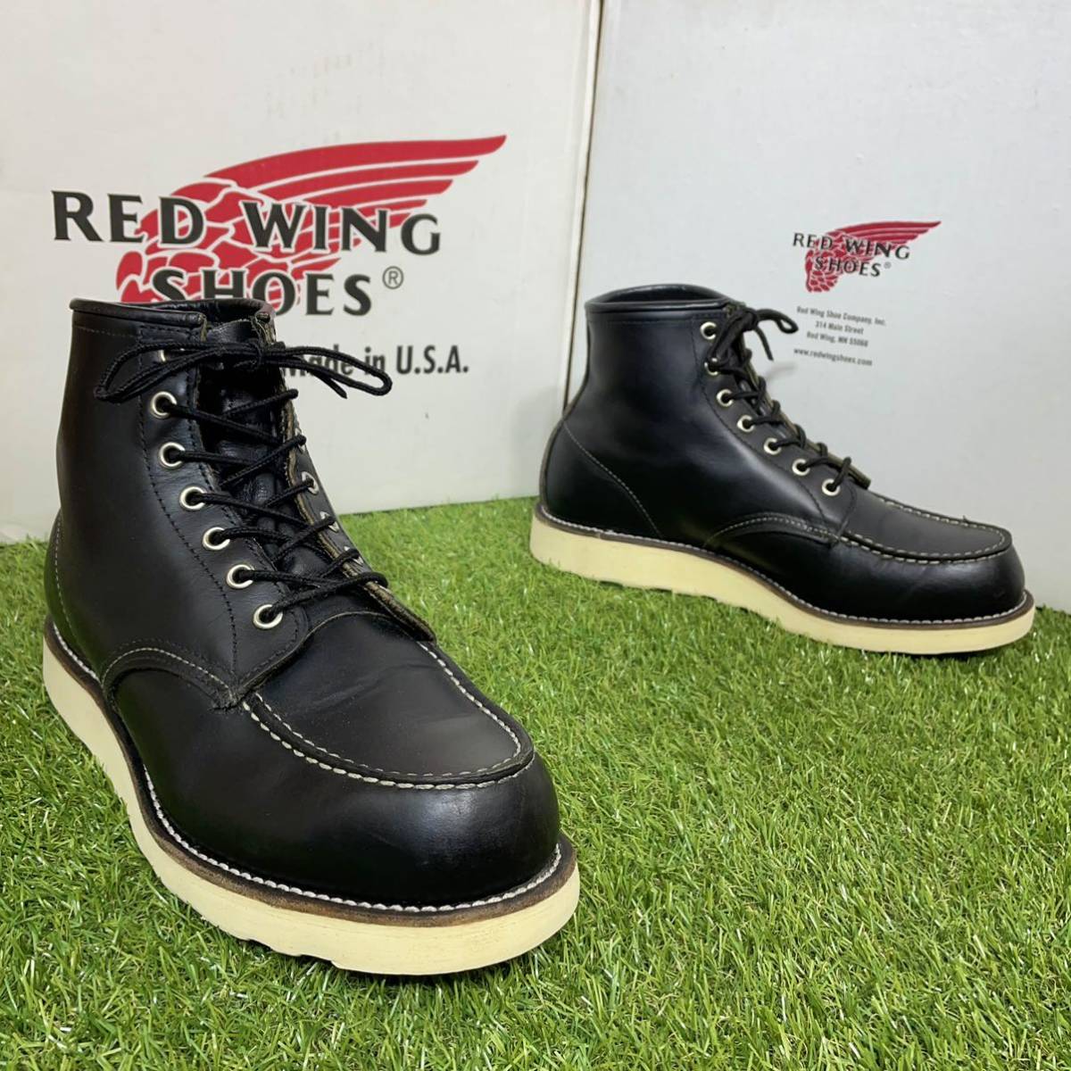 安心品質0701】茶芯8179レッドウイングREDWINGブーツ7.5D送料込