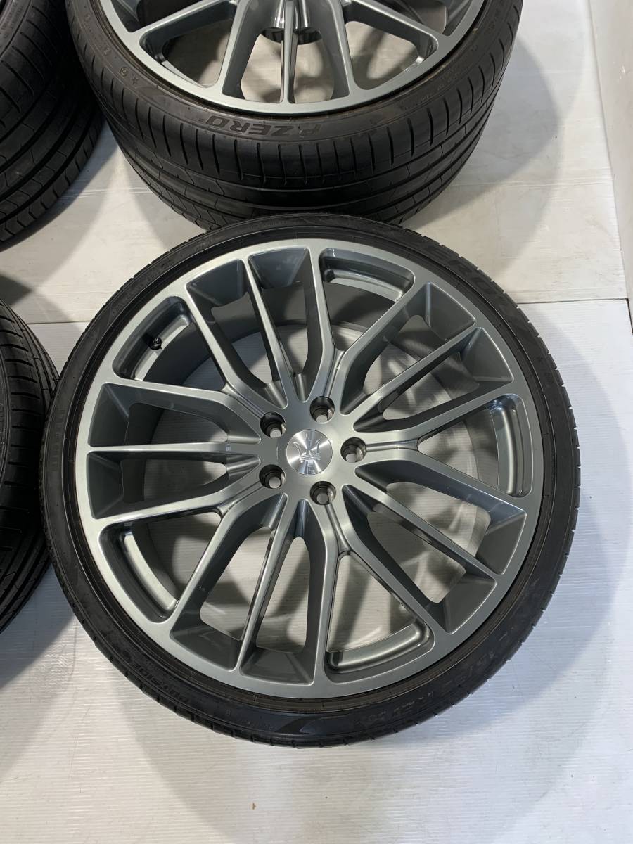 ★マセラティ Maserati Quattroporte Ghibli 純正ホイール4本セット 10.5J 8.5J PIRELLI_画像2