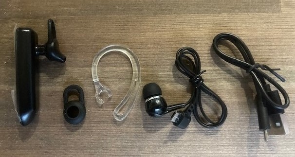 ★値下げ【新品】ワイヤレスイヤホン Bluetooth　ブラック　5.0 ヘッドセット　ハンズフリー通話/音楽再生/充電式/テレワーク_画像2