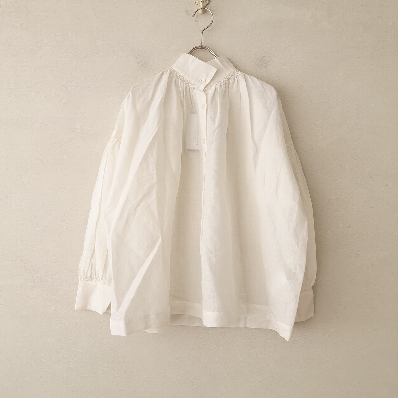 □【美品】アーツ&サイエンス ARTS&SCIENCE*Rollcollar gather blouse