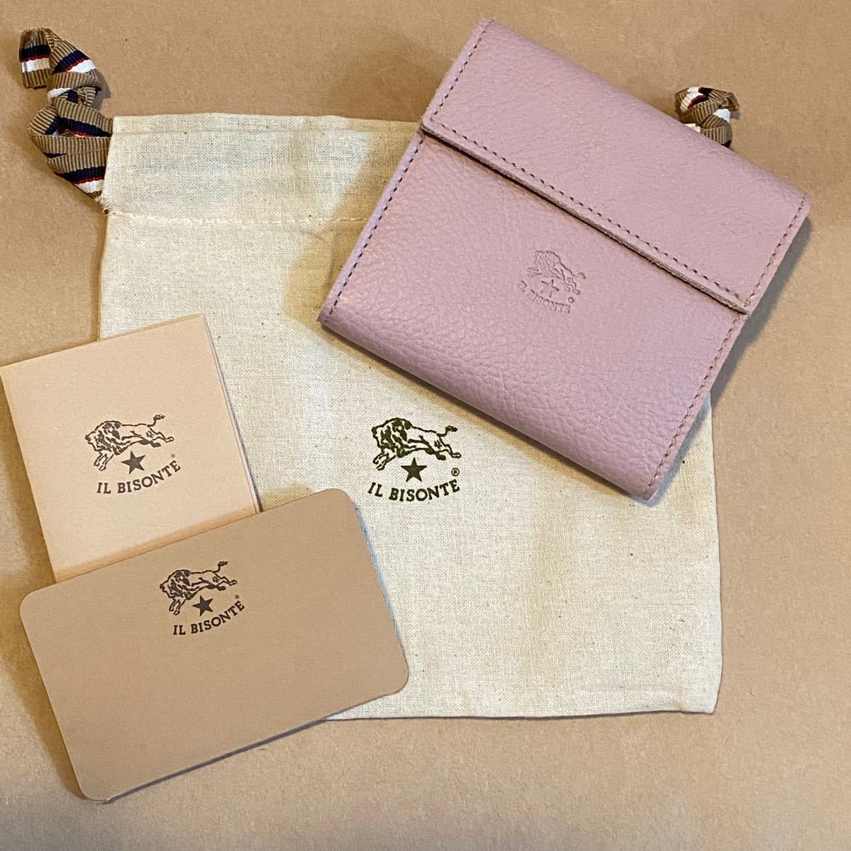 純正 販売 葉月様専用【新品】 イルビゾンテ コンパクト 軽量 三つ折り財布 ダスティピンク 販売 時期:11025円 ブランド: イルビゾンテ 折りたたみ財布 IL BISONTE イルビゾンテ ダスティピンク 財布