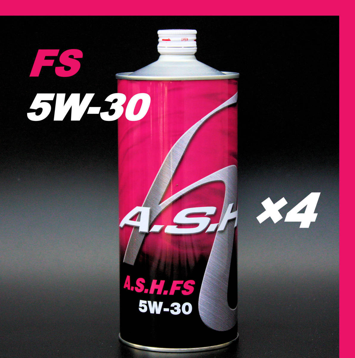 ・【4本】 新品 アッシュ オイル ASH FS 5W-30 1L OIL_画像1