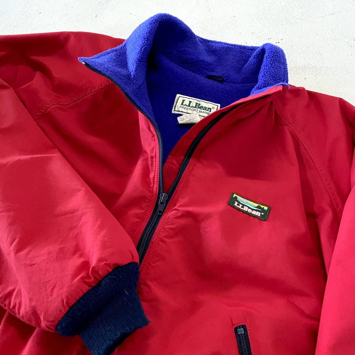 80s LL Bean ウォームアップジャケット Lサイズ アメリカ製 USA古着