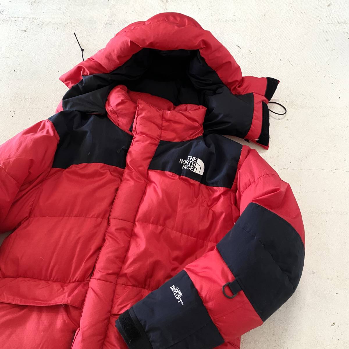 売れ筋銀座 90s THE NORTH FACE バルトロ ダウン ジャケット Lサイズ ノースフェイス 赤 黒 ヴィンテージ 古着 アウト  ブランド別