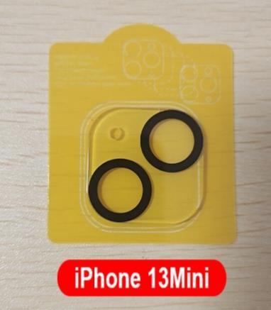 ［２枚セット］iPhone13 iphone13mini カメラレンズ 遮光リングタイプ ガラス フィルム