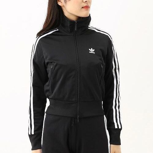 ★アディダス adidas 新品 レディース 吸汗速乾 ドライ 裏トリコット ジャージ トラック ジャケット 黒 Mサイズ[GD2371-M] 二 壱★QWER★_画像2