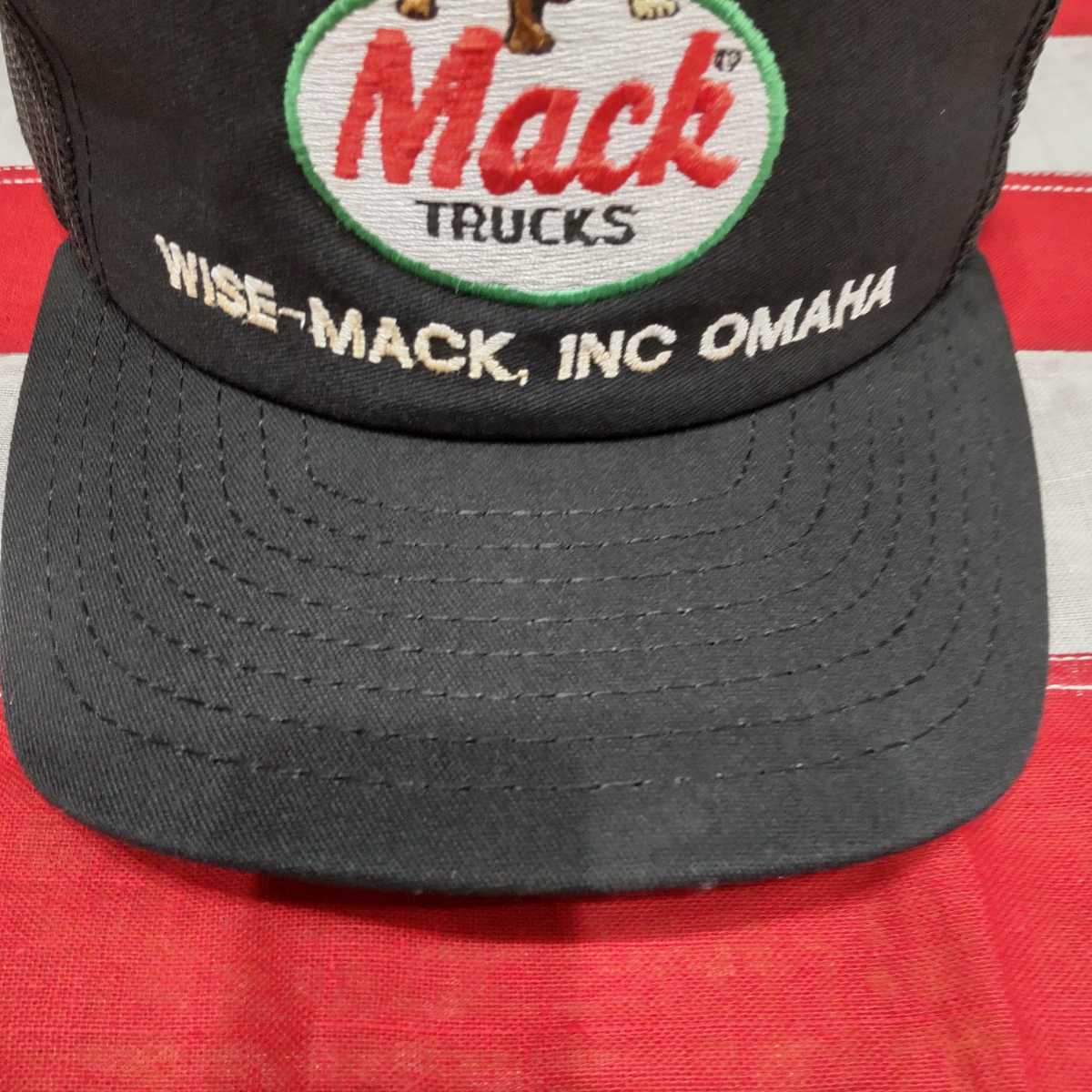 USA製 マックトラック キャップ 黒 ビンテージ macktrucks-